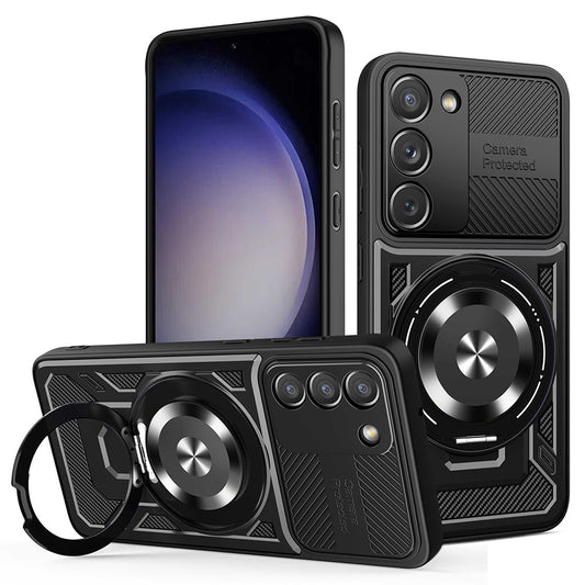 Coque pour Samsung Galaxy S23 S911, Techsuit, RuggedCam, Noire