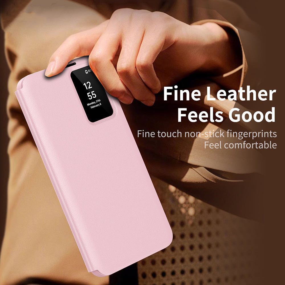 Coque pour Samsung Galaxy S23 S911, Techsuit, SmartView, Rose