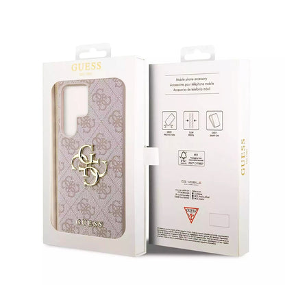 Hülle für Samsung Galaxy S23 Ultra S918, Guess, 4G Big Logo, Rosa