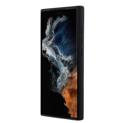 Hoes voor Samsung Galaxy S23 Ultra S918, Karl Lagerfeld, Silicone Ikonik Karl Metal, Zwart