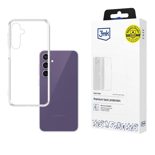 Hoes voor Samsung Galaxy S24 FE S721, 3MK, Clear, Transparant