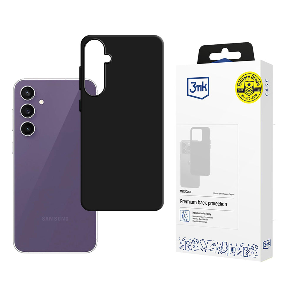 Case for Samsung Galaxy S24 FE S721, 3MK, Matte Black