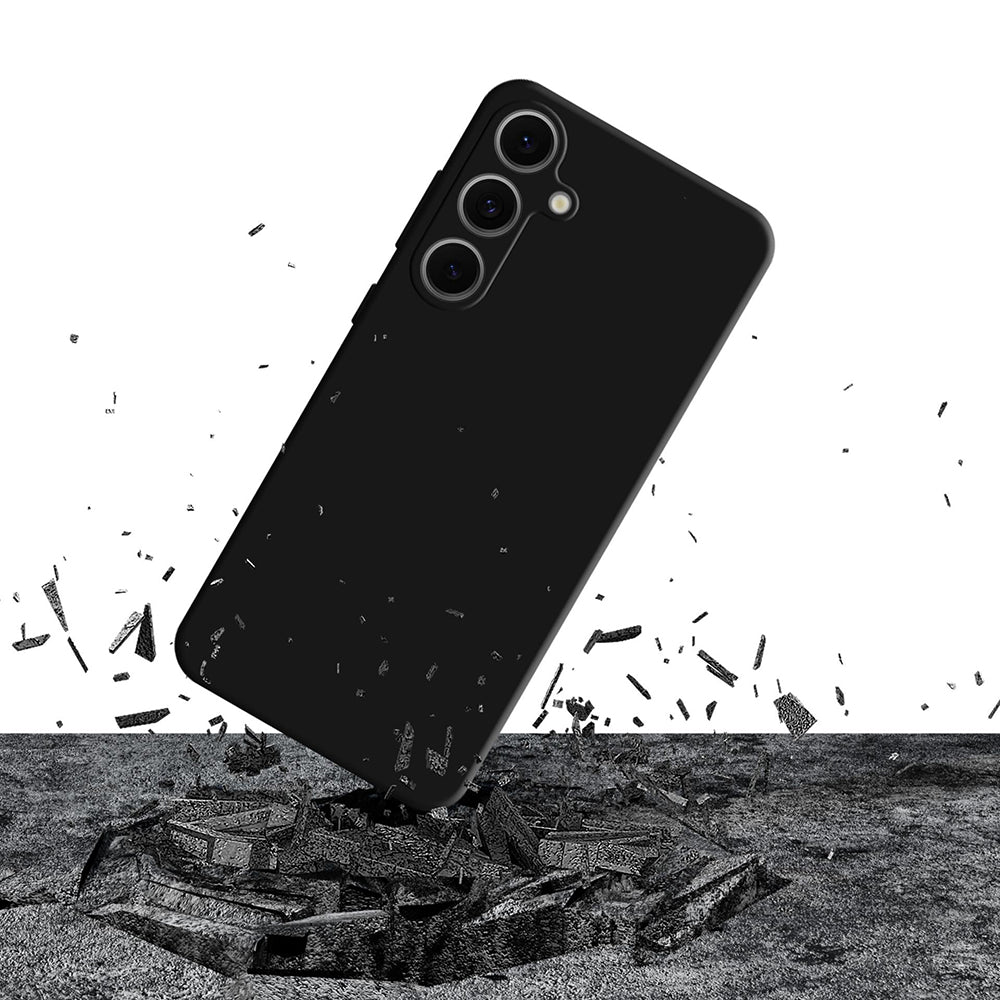 Coque pour Samsung Galaxy S24 FE S721, 3MK, Silicone, Noire