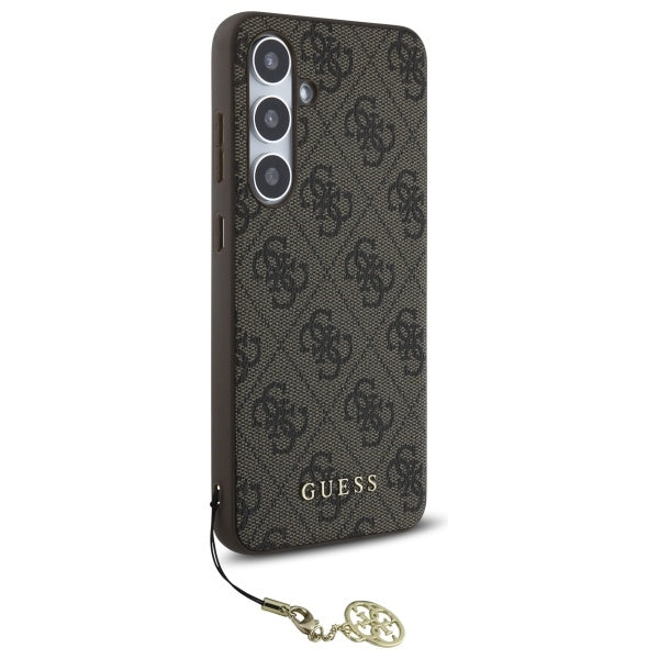 Hülle für Samsung Galaxy S24 FE S721, Guess, 4G Charm, Braun