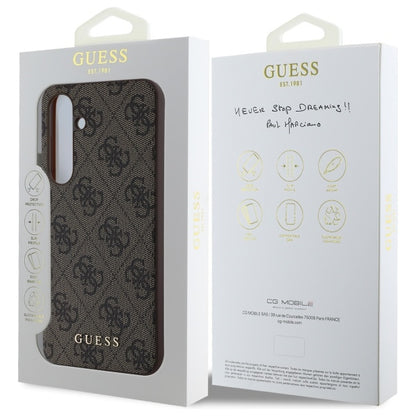 Hoesje voor Samsung Galaxy S24 FE S721, Guess, 4G Classic, Bruin