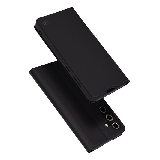 Hoes voor Samsung Galaxy S24 FE S721, Techsuit, Magskin Book, Zwart