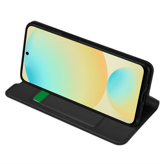 Hoes voor Samsung Galaxy S24 FE S721, Techsuit, Magskin Book, Zwart