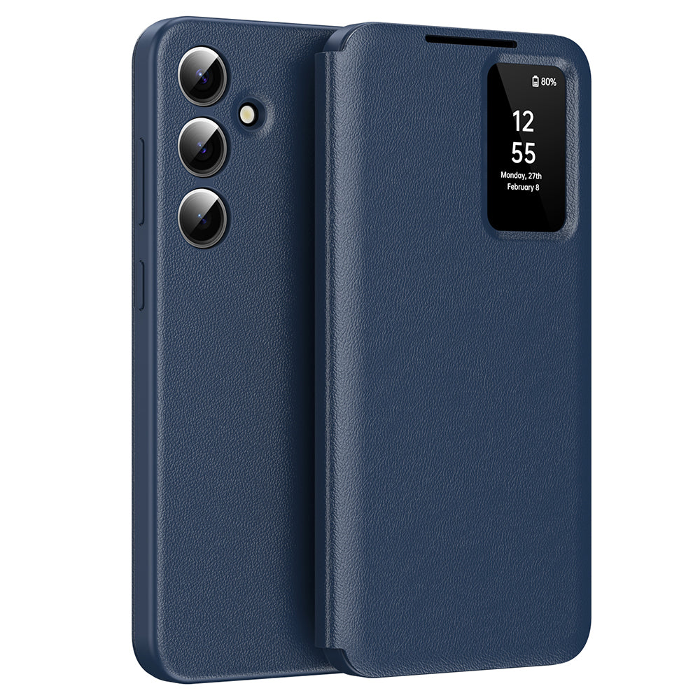 Coque pour Samsung Galaxy S24 FE S721, Techsuit, SmartView, Bleue