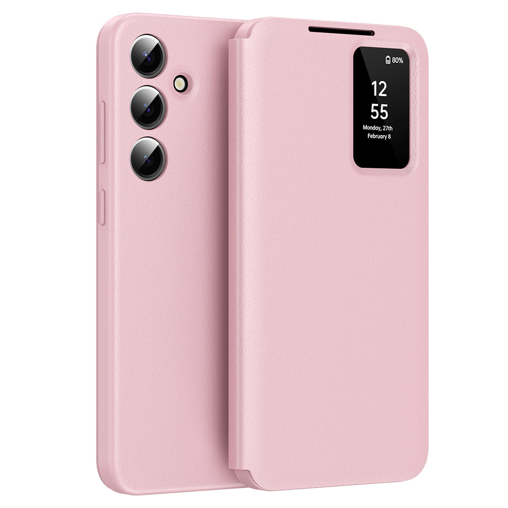 Hülle für Samsung Galaxy S24 FE S721, Techsuit, SmartView, Rosa