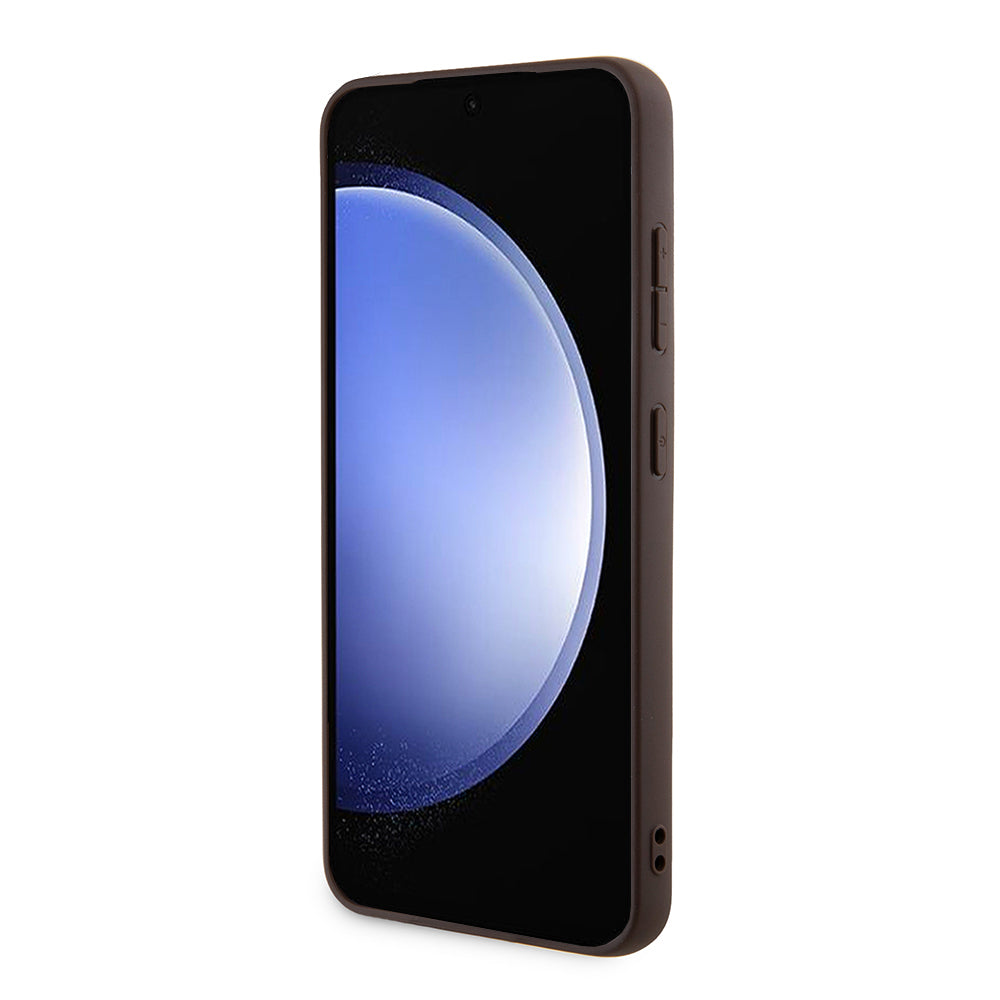 Étui pour Samsung Galaxy S24+ S926, Guess, 4G Stripe, Marron