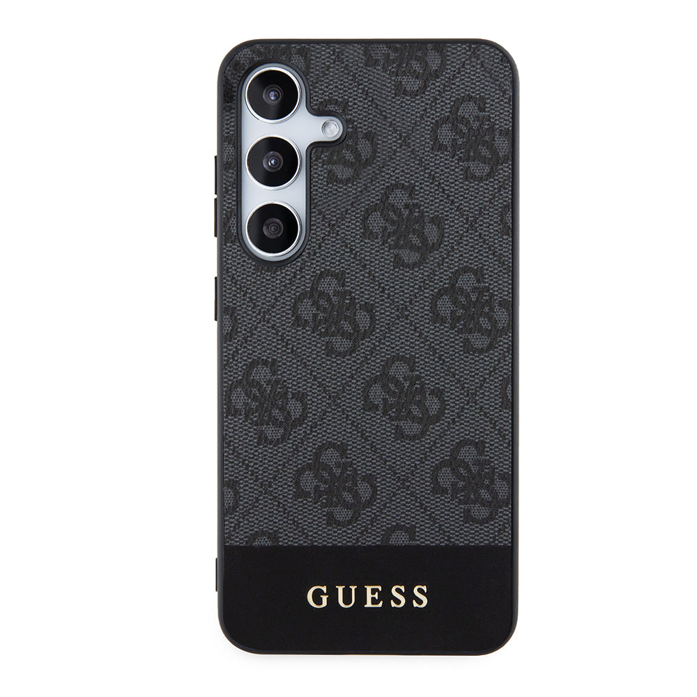 Hoes voor Samsung Galaxy S24+ S926, Guess, 4G Stripe, Zwart