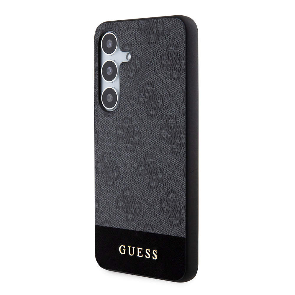 Hoes voor Samsung Galaxy S24+ S926, Guess, 4G Stripe, Zwart