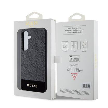 Hoes voor Samsung Galaxy S24+ S926, Guess, 4G Stripe, Zwart