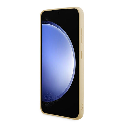 Étui pour Samsung Galaxy S24+ S926, Guess, Glitter Script, Doré