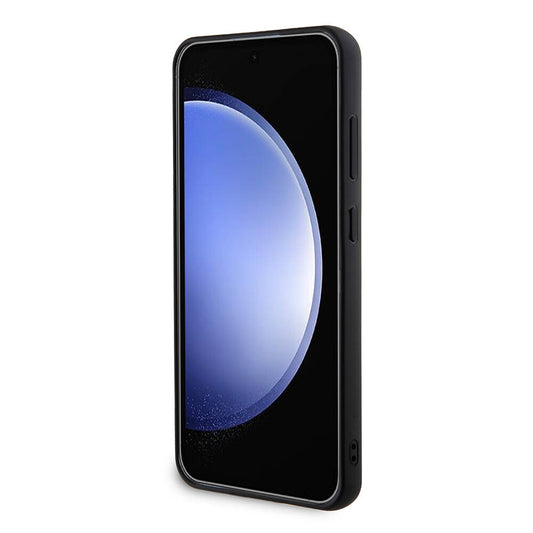 Étui pour Samsung Galaxy S24+ S926, Guess, logo triangle en strass, doré