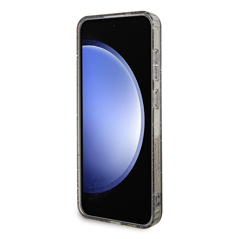 Hoes voor Samsung Galaxy S24+ S926, Karl Lagerfeld, Glitter Karl & Choupette, Blauw