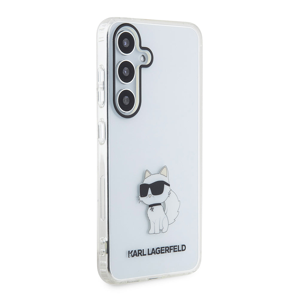 Hoes voor Samsung Galaxy S24+ S926, Karl Lagerfeld, IML Luxury Choupette, Transparant