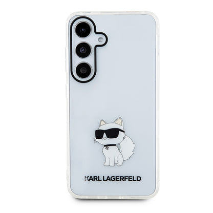 Hoes voor Samsung Galaxy S24+ S926, Karl Lagerfeld, IML Luxury Choupette, Transparant