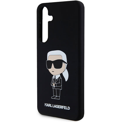Étui pour Samsung Galaxy S24+ S926, Karl Lagerfeld, Silicone Ikonik NFT, Noir