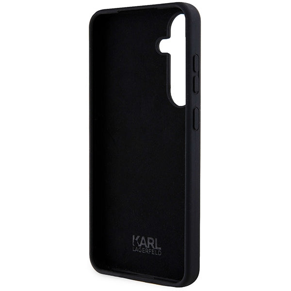 Étui pour Samsung Galaxy S24+ S926, Karl Lagerfeld, Silicone Ikonik NFT, Noir