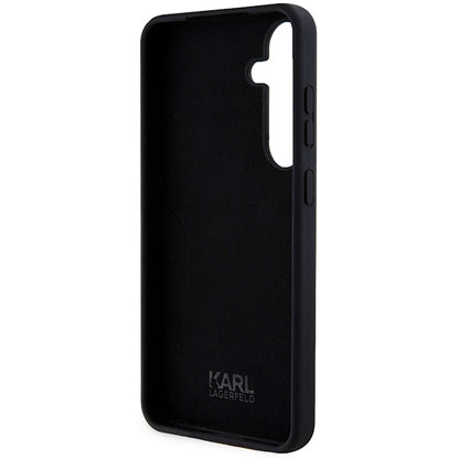 Étui pour Samsung Galaxy S24+ S926, Karl Lagerfeld, Silicone Ikonik NFT, Noir