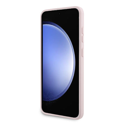 Case for Samsung Galaxy S24+ S926, Karl Lagerfeld, Silicone Choupette Metal, Pink