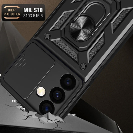 Coque pour Samsung Galaxy S24+ S926, Techsuit, CamShield, Noire