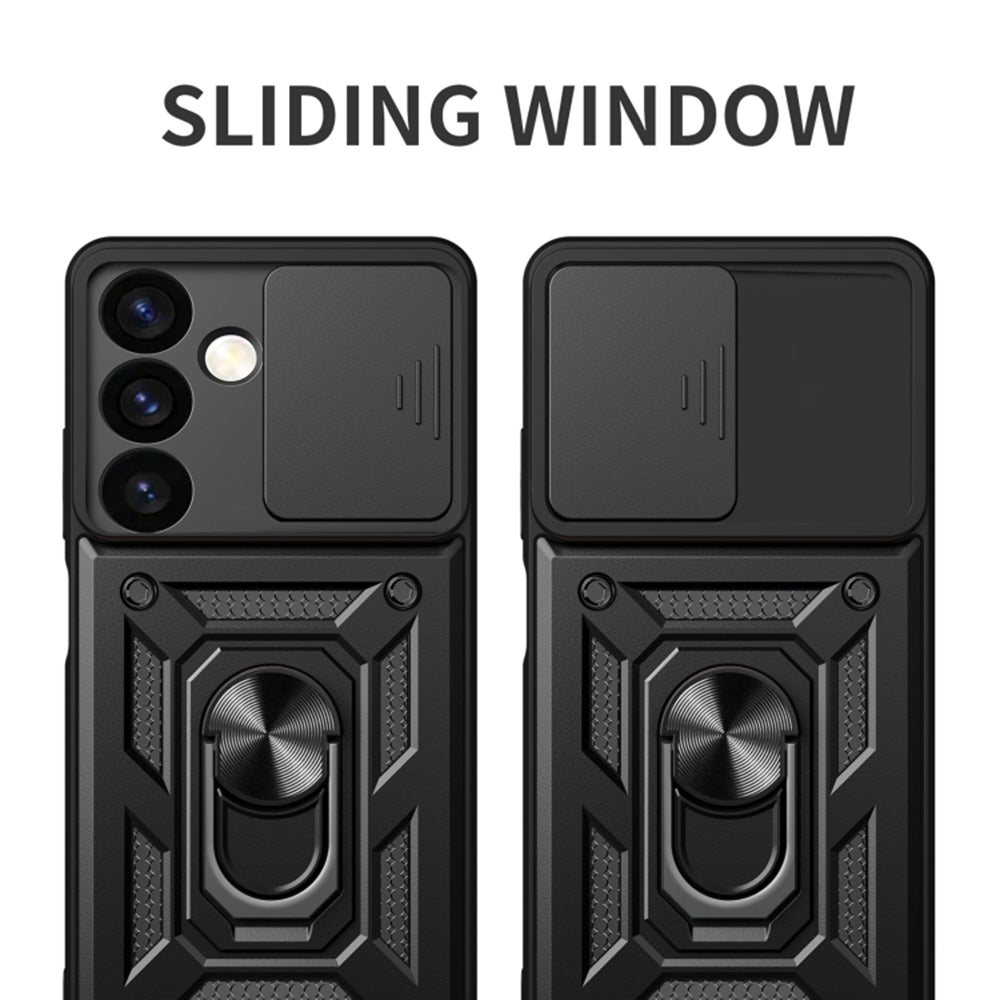 Coque pour Samsung Galaxy S24+ S926, Techsuit, CamShield, Noire
