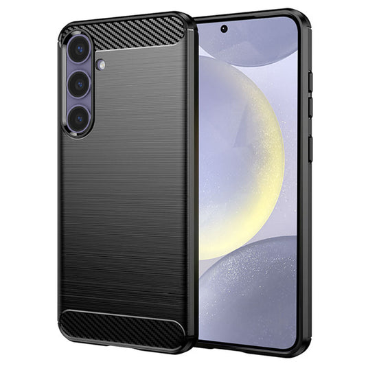 Hoes voor Samsung Galaxy S24+ S926, Techsuit, Carbon, Zwart