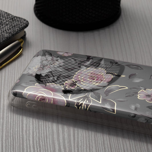 Coque pour Samsung Galaxy S24+ S926, Techsuit, Marble, Gris