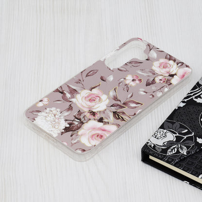 Coque pour Samsung Galaxy S24+ S926, Techsuit, Marble, Gris