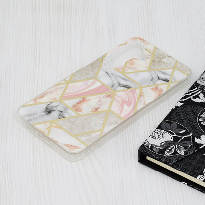 Coque pour Samsung Galaxy S24+ S926, Techsuit, Marble, Rose