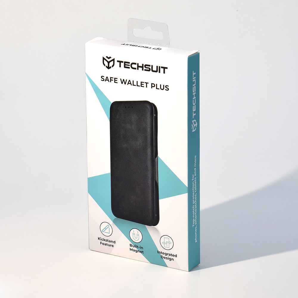 Étui pour Samsung Galaxy S24+ S926, Techsuit, Safe Wallet Plus, Noir
