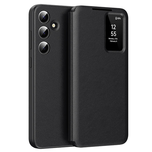 Coque pour Samsung Galaxy S24+ S926, Techsuit, SmartView, Noire