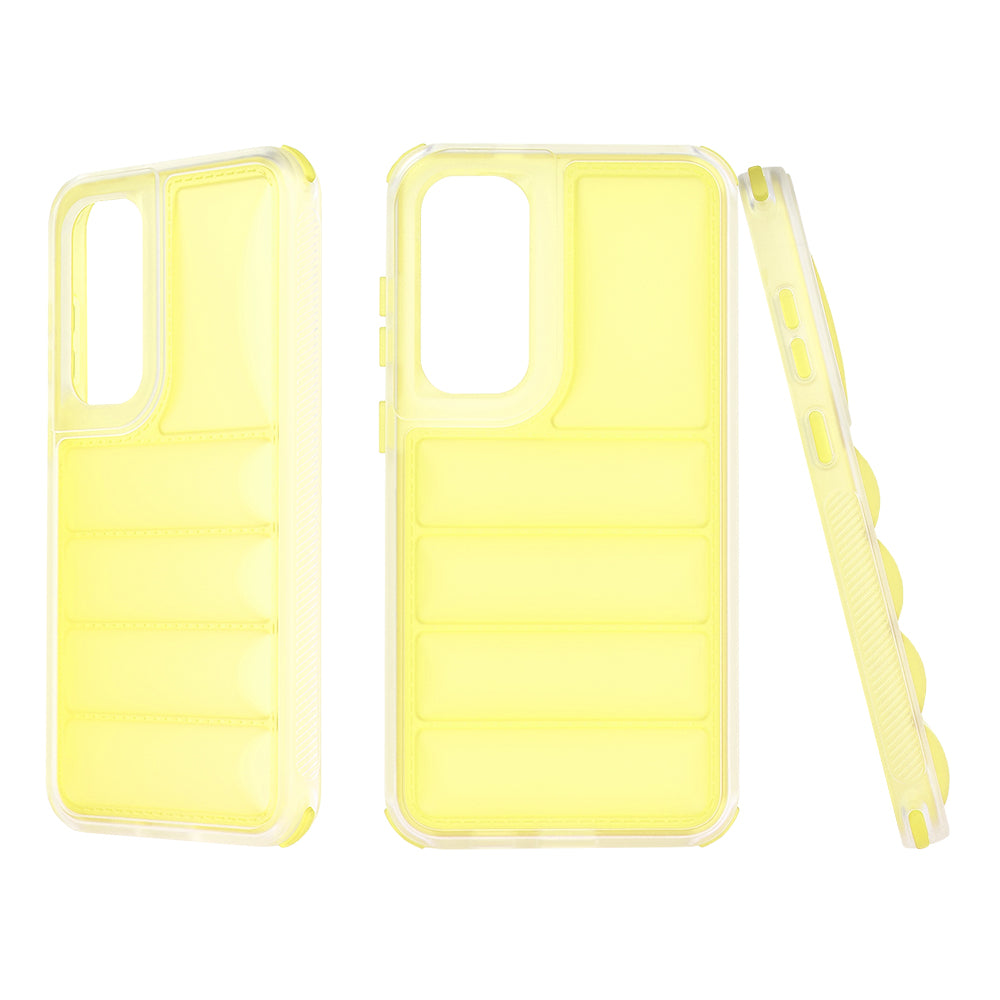 Coque pour Samsung Galaxy S24+ S926, Techsuit, Wave Shield, Jaune