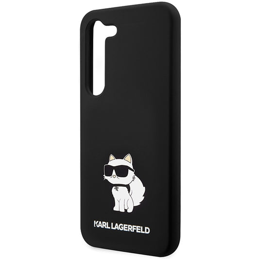 Hoesje voor Samsung Galaxy S24 S921, Karl Lagerfeld, Silicone Choupette NFT, Zwart