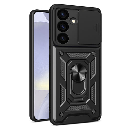 Coque pour Samsung Galaxy S24 S921, Techsuit, CamShield, Noire