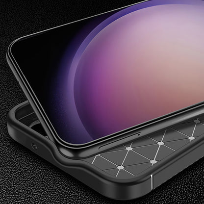 Hoes voor Samsung Galaxy S24 S921, Techsuit, CarbonFiber, Zwart