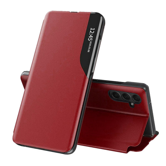 Hoes voor Samsung Galaxy S24 S921, Techsuit, eFold, Rood