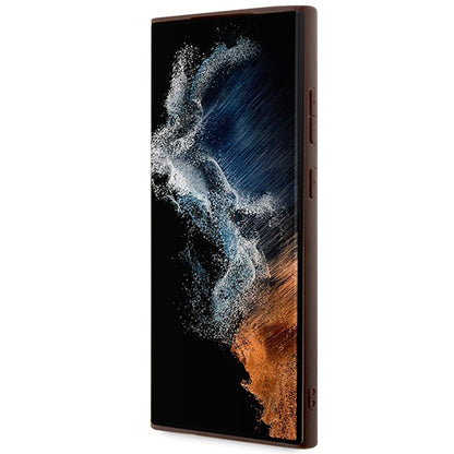 Étui pour Samsung Galaxy S24 Ultra S928, Guess, 4G Big Logo, Marron