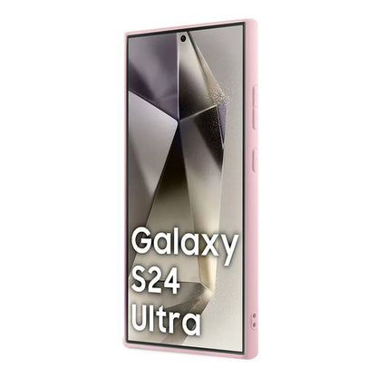 Étui pour Samsung Galaxy S24 Ultra S928, Guess, Glitter Script, Rose