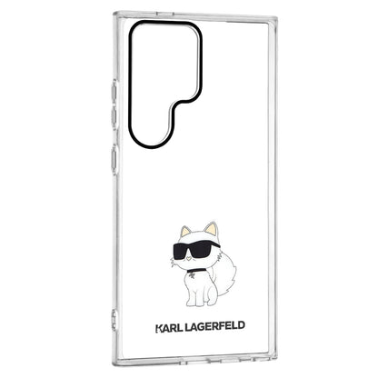 Étui pour Samsung Galaxy S24 Ultra S928, Karl Lagerfeld, IML Luxury Choupette, Transparent