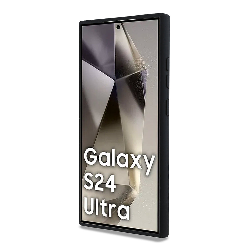 Étui pour Samsung Galaxy S24 Ultra S928, Karl Lagerfeld, Silicone Choupette Metal, Noir