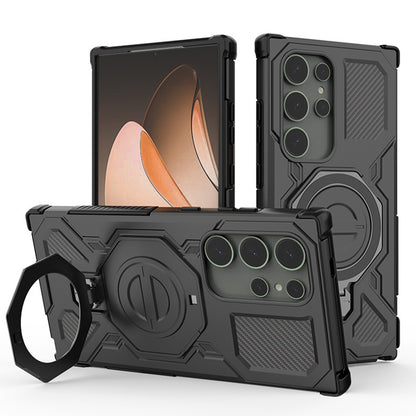 Coque pour Samsung Galaxy S24 Ultra S928, Techsuit, Carbon Shield Pro, Noire