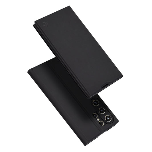 Hoesje voor Samsung Galaxy S24 Ultra S928, Techsuit, Magskin Book, Zwart