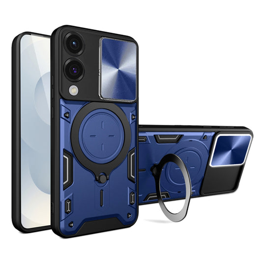 Hoes voor Samsung Galaxy S25 Edge S937, Techsuit, CamGuard Pro, Blauw
