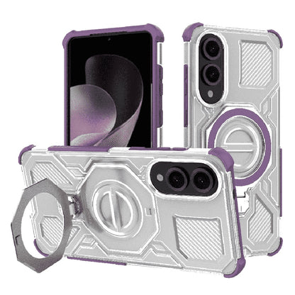 Coque pour Samsung Galaxy S25 Edge S937, Techsuit, Carbon Shield Pro, Violet