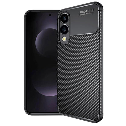 Hülle für Samsung Galaxy S25 Edge S937, Techsuit, CarbonFiber, Schwarz