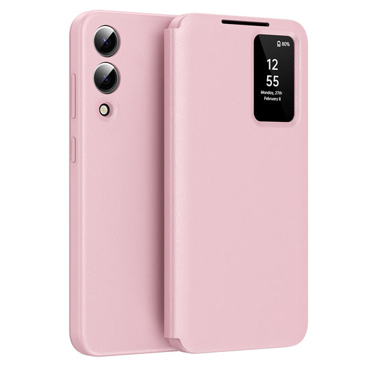 Hoes voor Samsung Galaxy S25 Edge S937, Techsuit, SmartView, Roze