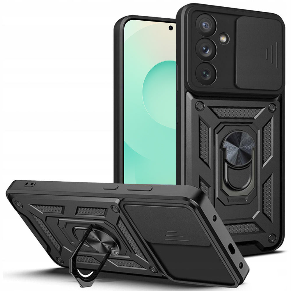 Coque pour Samsung Galaxy S25 FE, Techsuit, CamShield, Noire